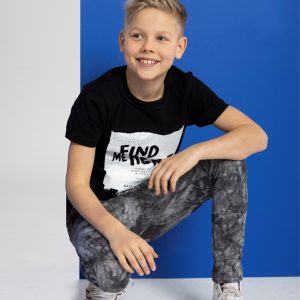 Marškinėliai „FIND ME HERE” 104/110 ir 116/122cm