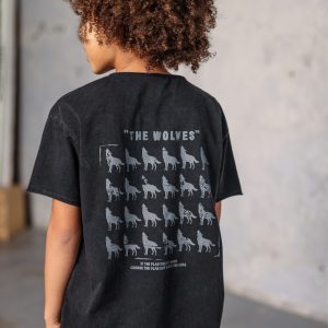 Marškinėliai „Wolf vintage” 104/110 ir 140/146cm